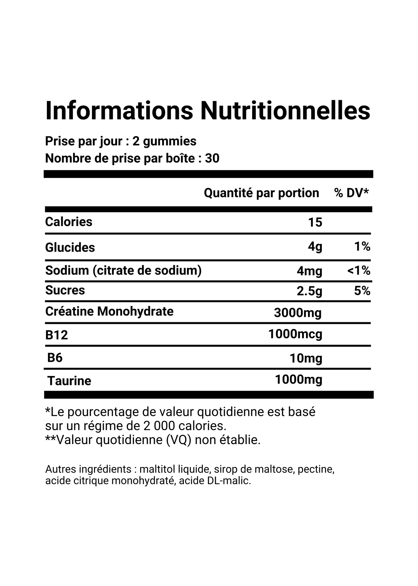Fitgum™ Créatine